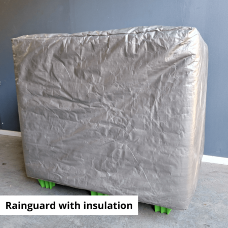 Insulated rainguard pallet cover